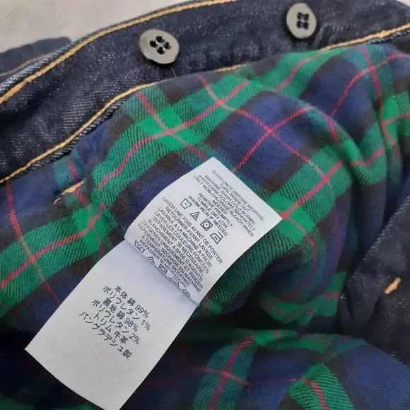 Lands' End Square Rigger Flannel Lined Men's Jeans Size 38, 26.25" Inseam NWOT - Picture 7 of 12